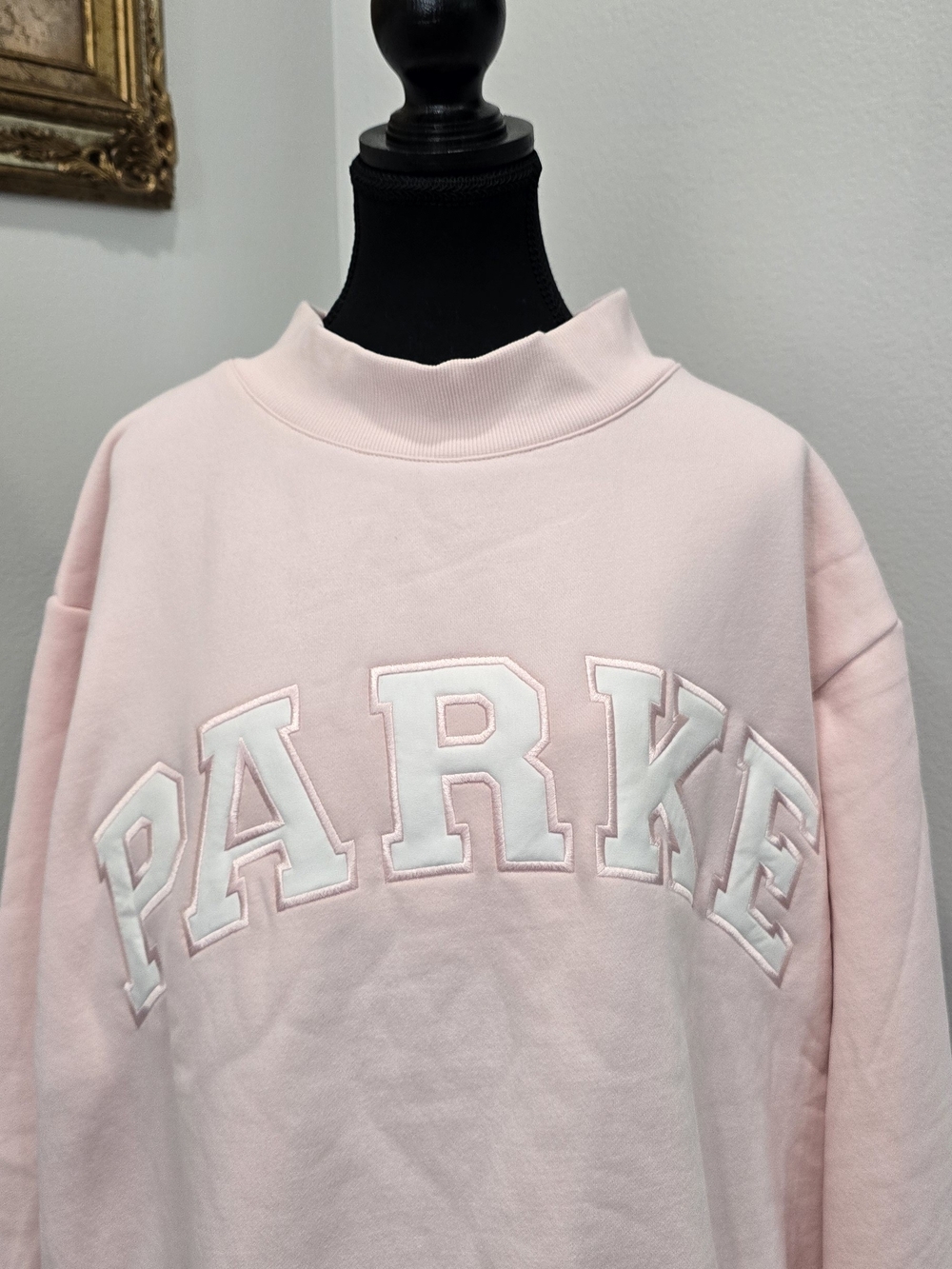 Parke Varsity Mockneck Rose White XXL Sold Out Mommy & Me Collection - Picture 7 of 14